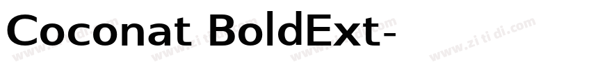 Coconat BoldExt字体转换